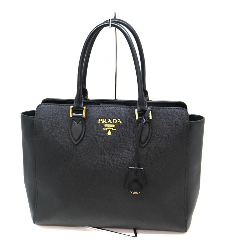 Prada Black Leather Saffiano Bag